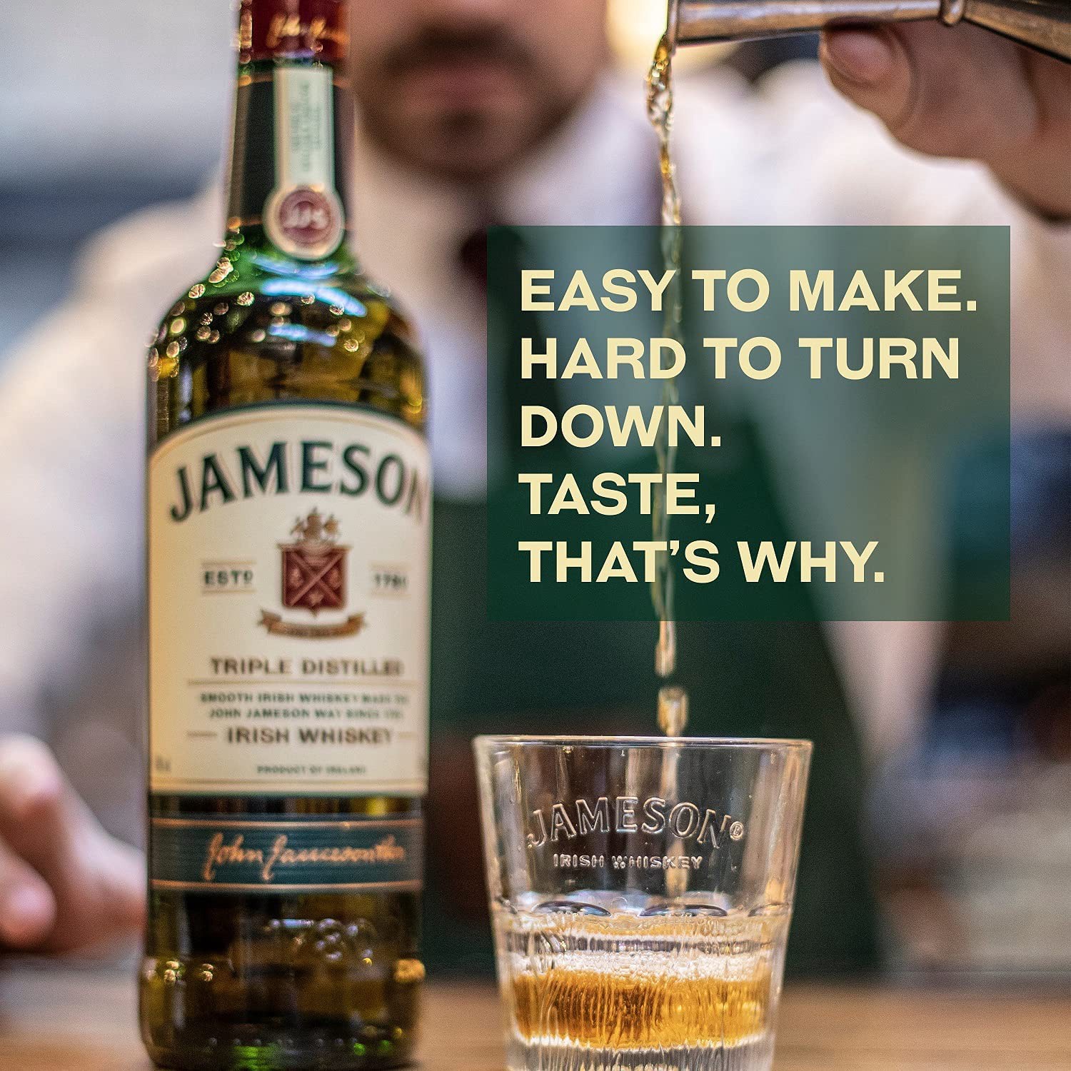 slide 4 of 10, Jameson Irish Whiskey Original Irish Whiskey, 750 mL Bottle, 40% ABV, 750 ml