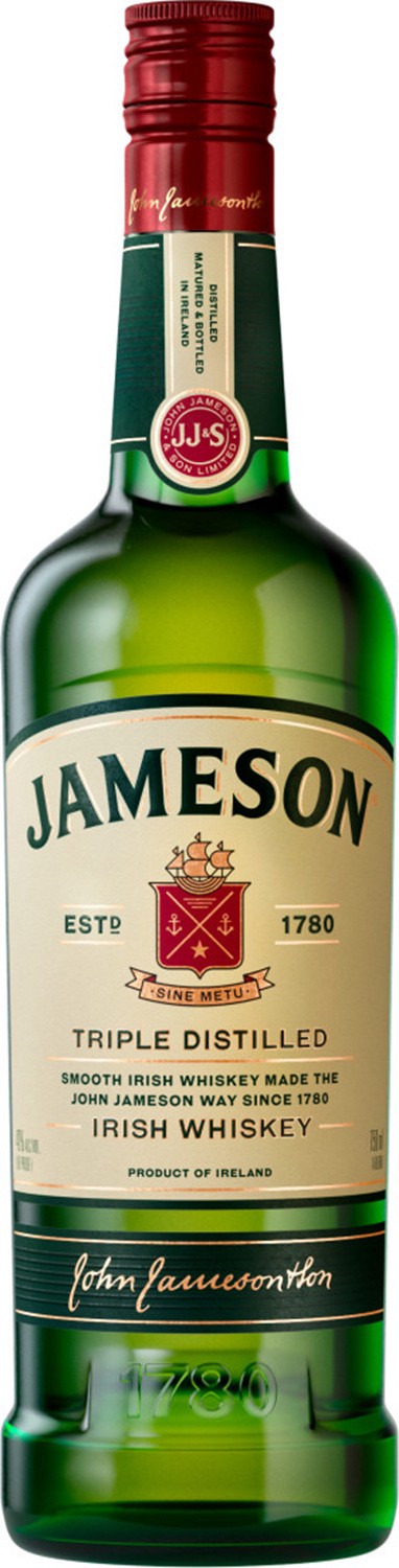 slide 1 of 10, Jameson Irish Whiskey Original Irish Whiskey, 750 mL Bottle, 40% ABV, 750 ml