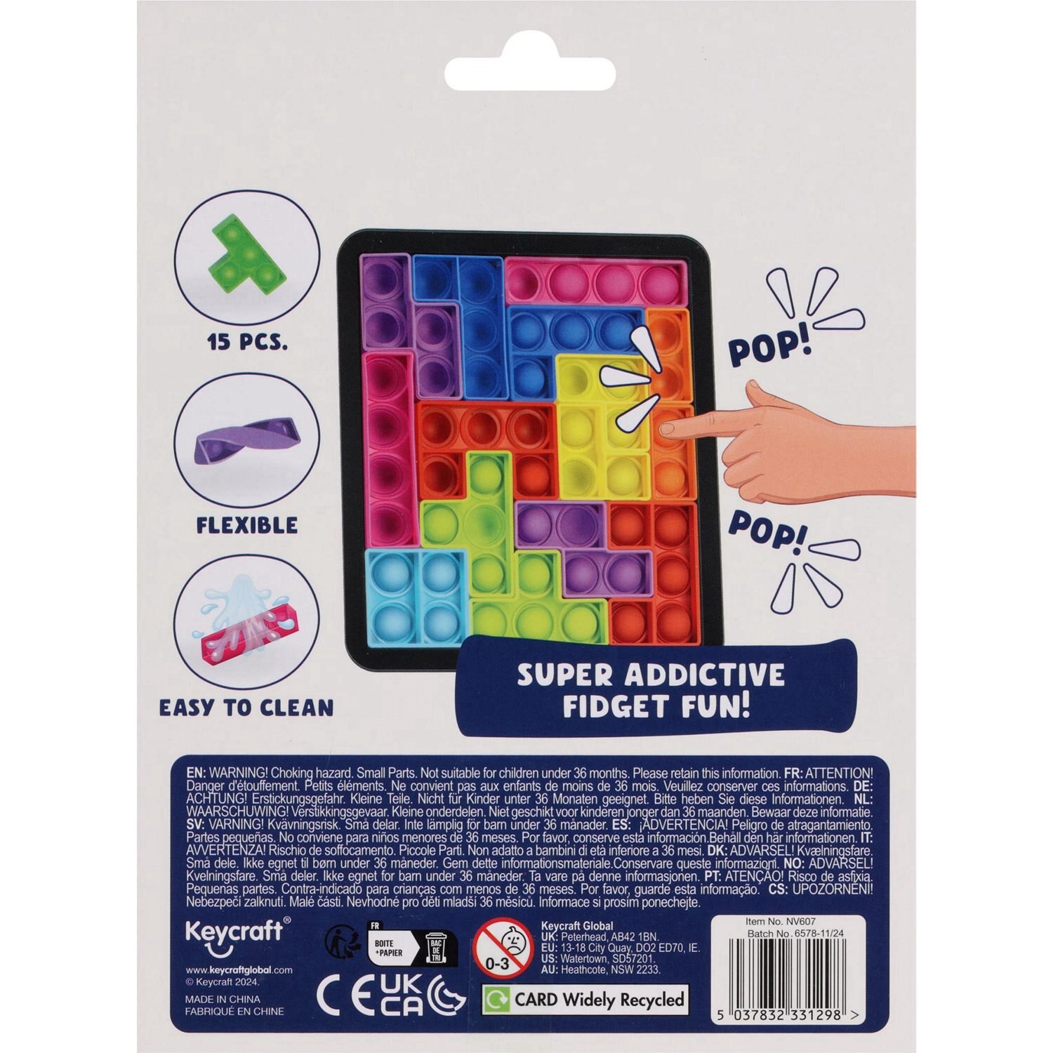slide 2 of 2, TOYS Keycraft Fidget Building Blocks Set, 1 ct