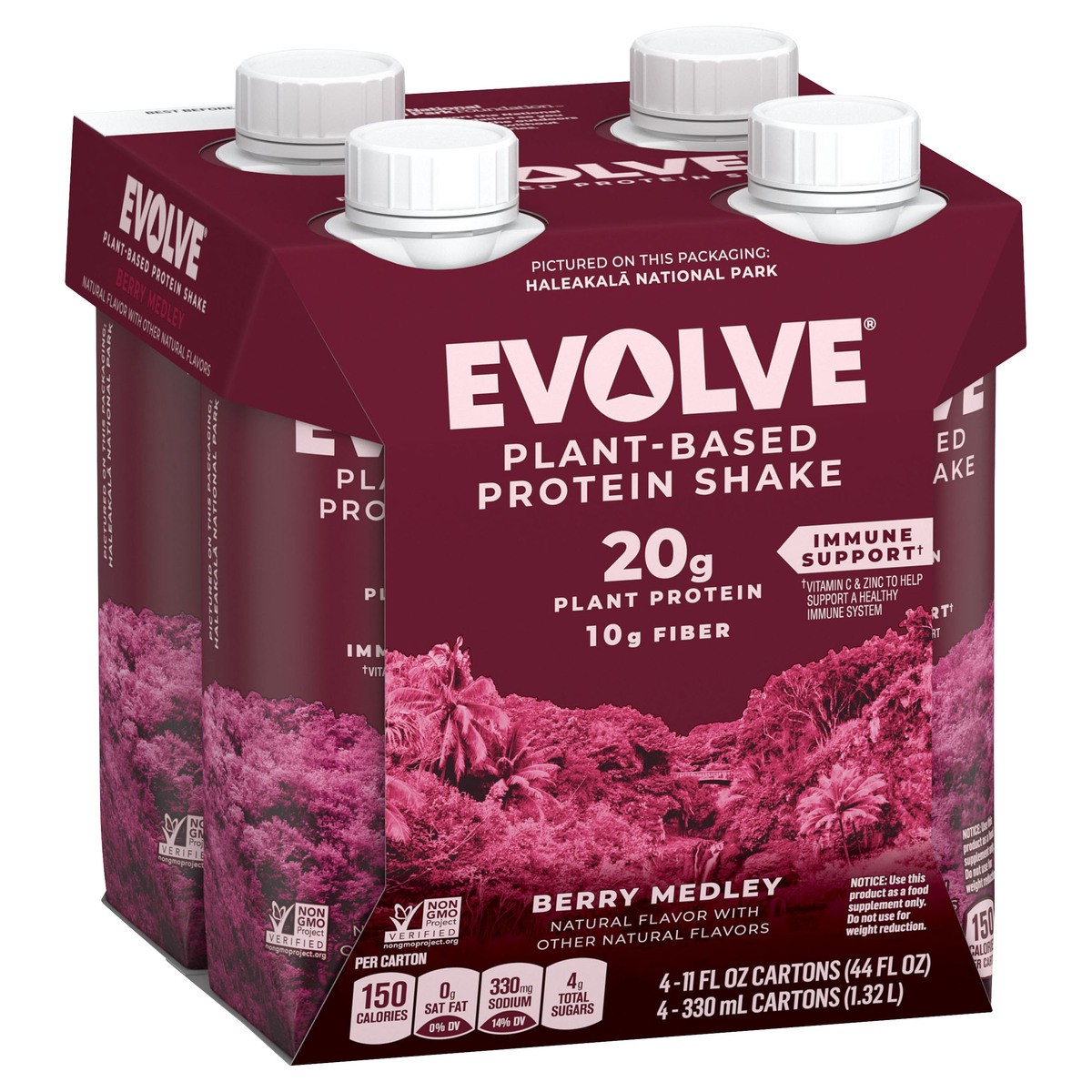 slide 2 of 3, Evolve Protein Shake, 132 oz