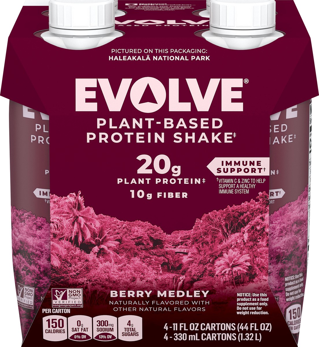 slide 3 of 3, Evolve Protein Shake, 132 oz