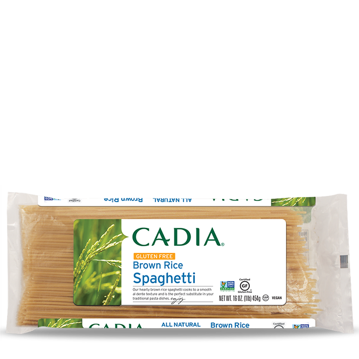 slide 1 of 1, Cadia Gluten-Free Brown Rice Spaghetti Pasta, 16 oz