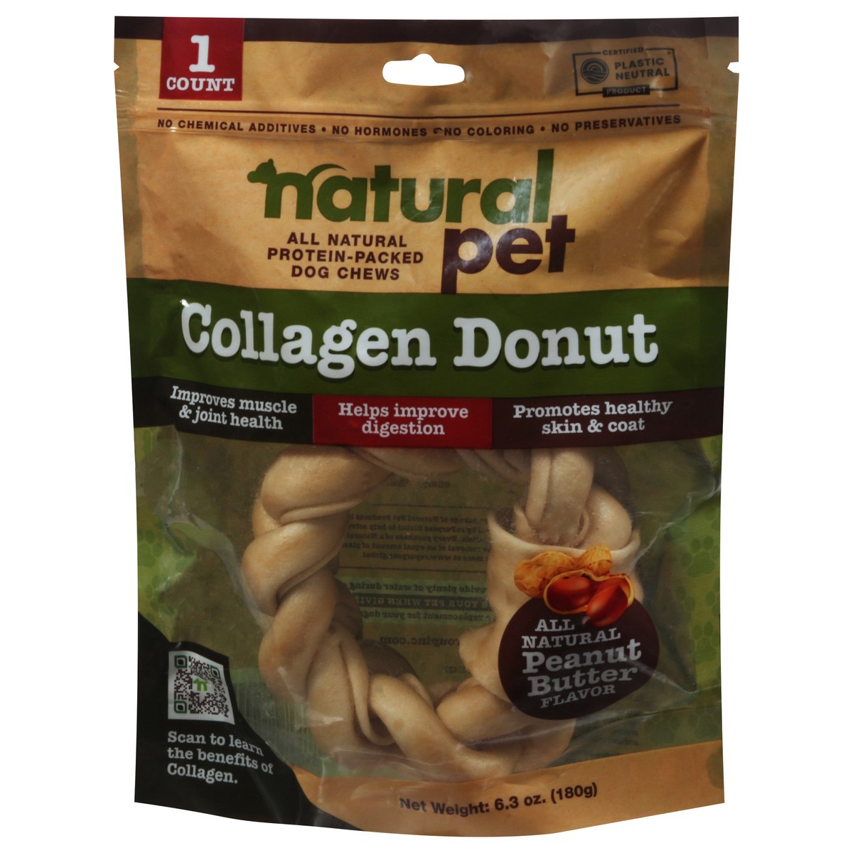 slide 7 of 13, Natural Pet Collagen Donut Peanut Butter Flavor Dog Chews 1 ea, 1 ct