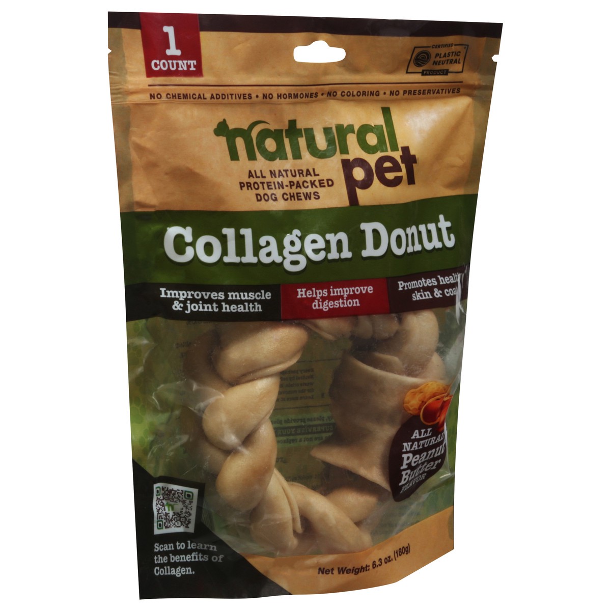 slide 8 of 13, Natural Pet Collagen Donut Peanut Butter Flavor Dog Chews 1 ea, 1 ct
