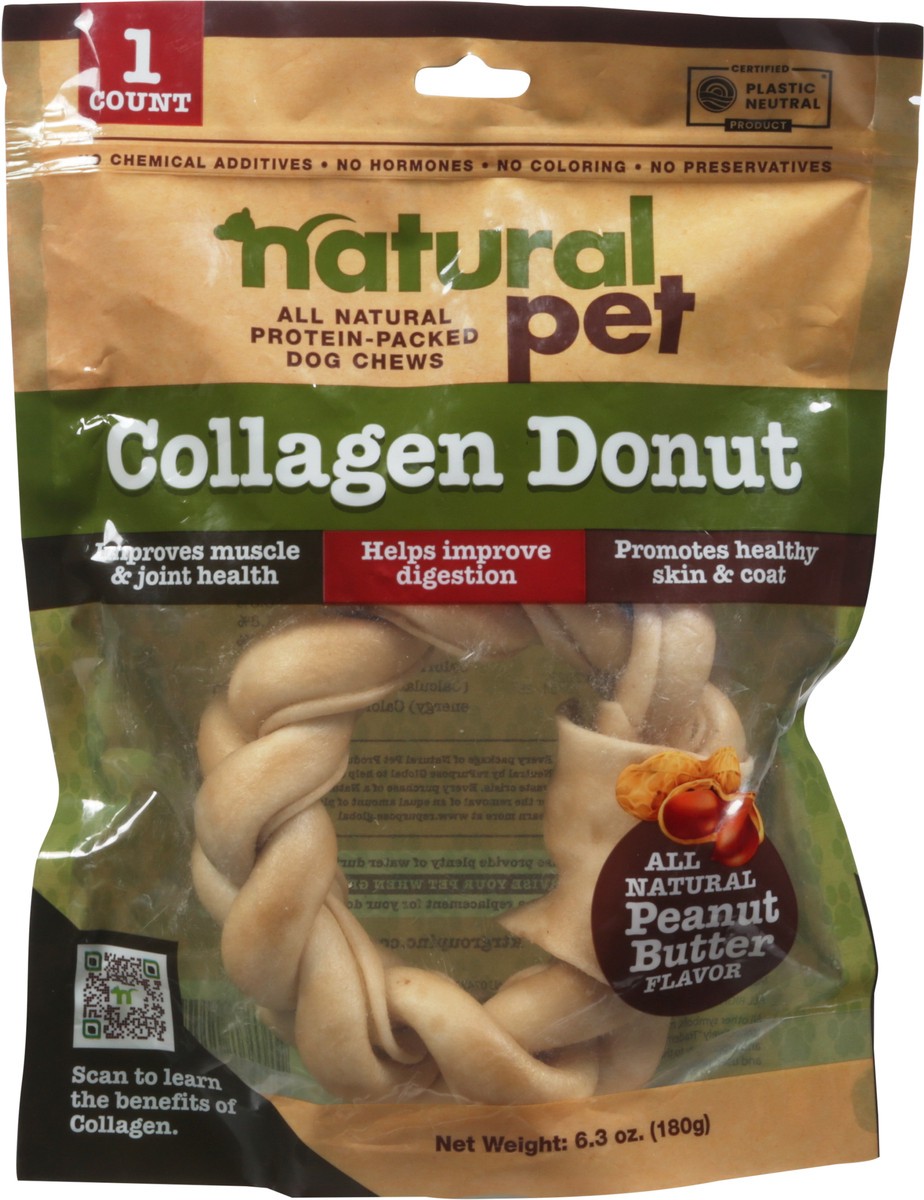 slide 9 of 13, Natural Pet Collagen Donut Peanut Butter Flavor Dog Chews 1 ea, 1 ct