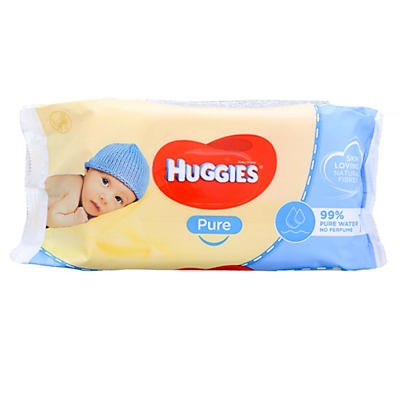 slide 1 of 1, Huggies Pure Care Baby Wipes, 56 ct