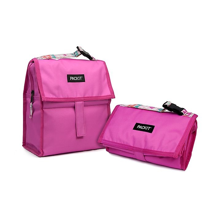 slide 2 of 5, PackIt Freezable Lunch Bag - Hot Pink, 1 ct
