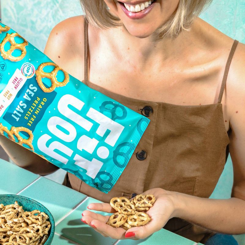 slide 3 of 4, FitJoy Grain Free Sea Salt Pretzel Twists - 5oz, 5 oz