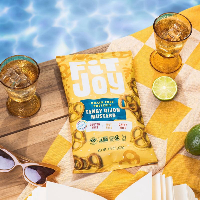 slide 3 of 3, FitJoy Grain Free Tangy Dijon Pretzel Twists - 4.5oz, 4.5 oz
