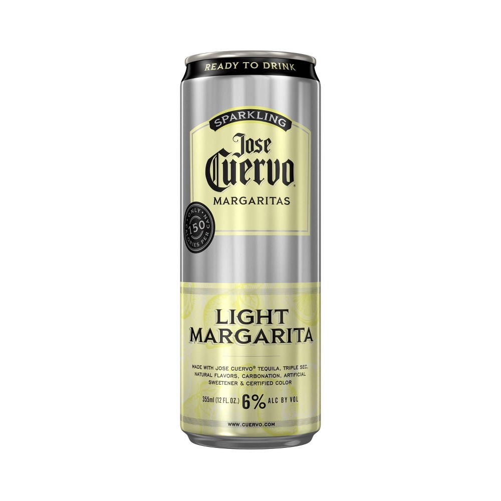 Jose Cuervo Sparkling Light Margarita Cocktail 4pk/355ml Cans 4 ct