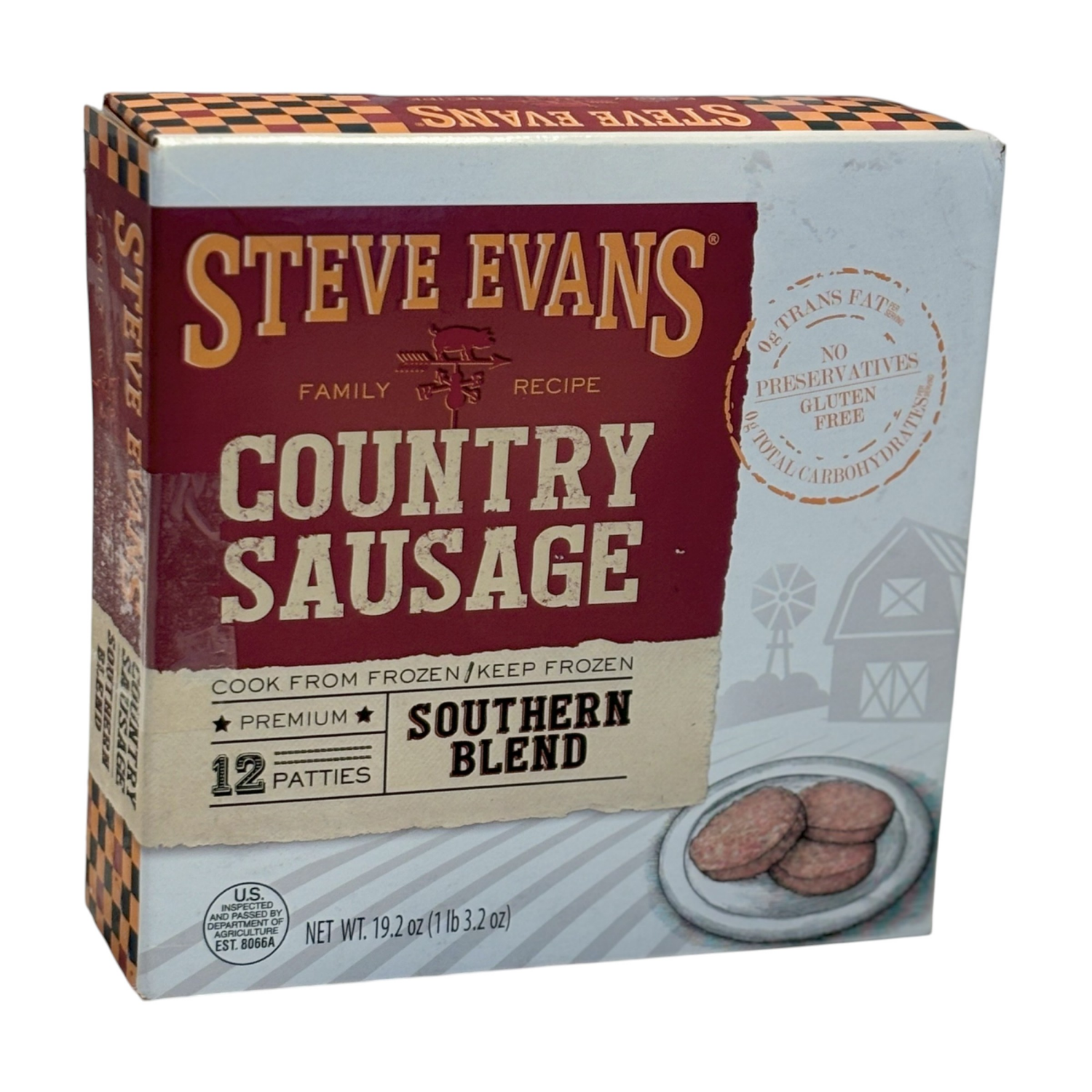 slide 1 of 4, Steve Evans Southern Brkfst Patties 12Ct, 12 ct