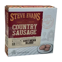 Steve Evans Southern Brkfst Patties 12Ct