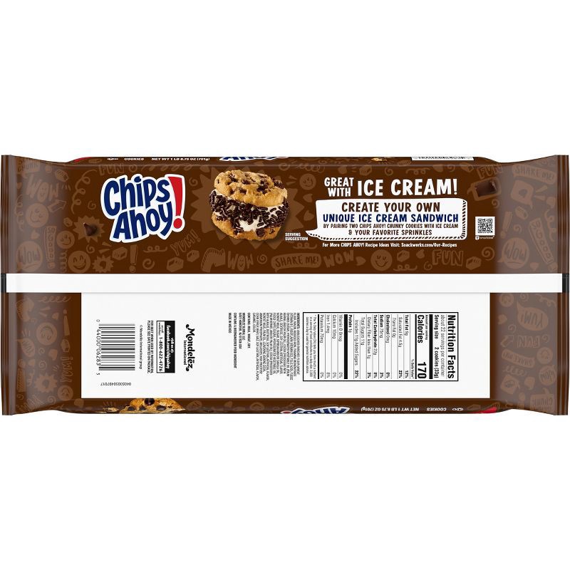 slide 2 of 14, Chips Ahoy! Chunky Fudgy Chocolate Chip Cookies Party Size - 24.75oz, 24.75 oz