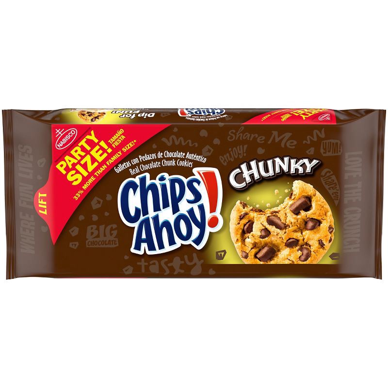 slide 1 of 12, Chips Ahoy! Chunky Party Size - 24.75oz, 24.75 oz