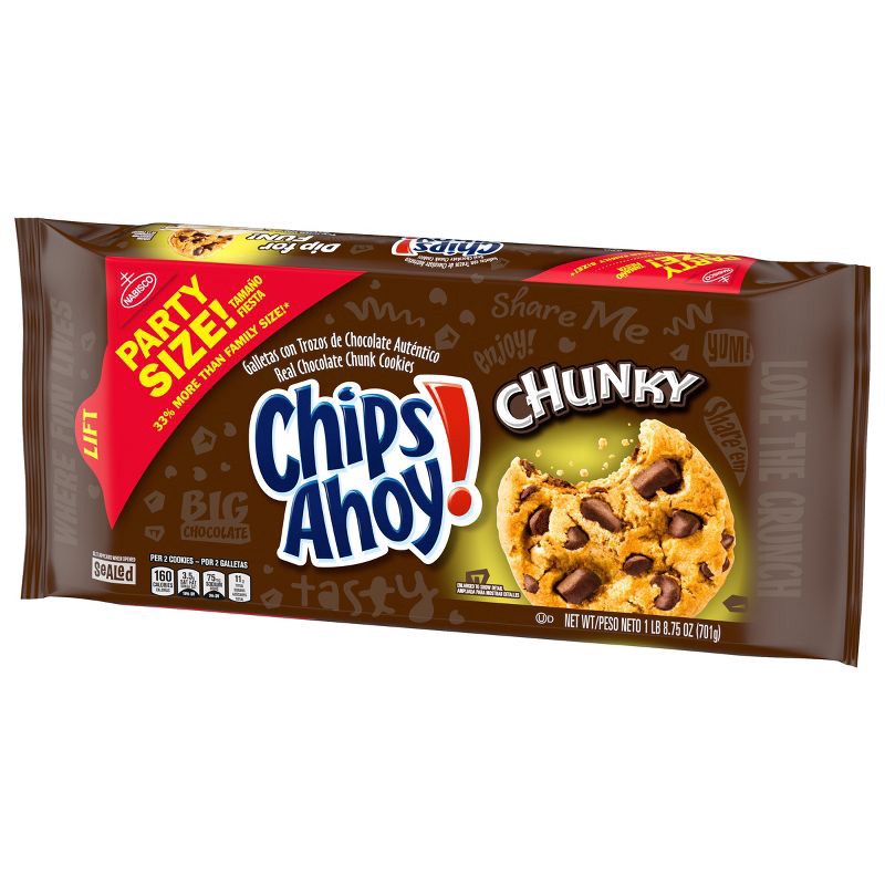 slide 7 of 12, Chips Ahoy! Chunky Party Size - 24.75oz, 24.75 oz