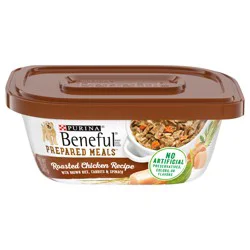 Purina Beneful Freshly Prepared Meals Roasted Chicken Recipe With Brown Rice, Carrots and Spinach Wet Dog Food
