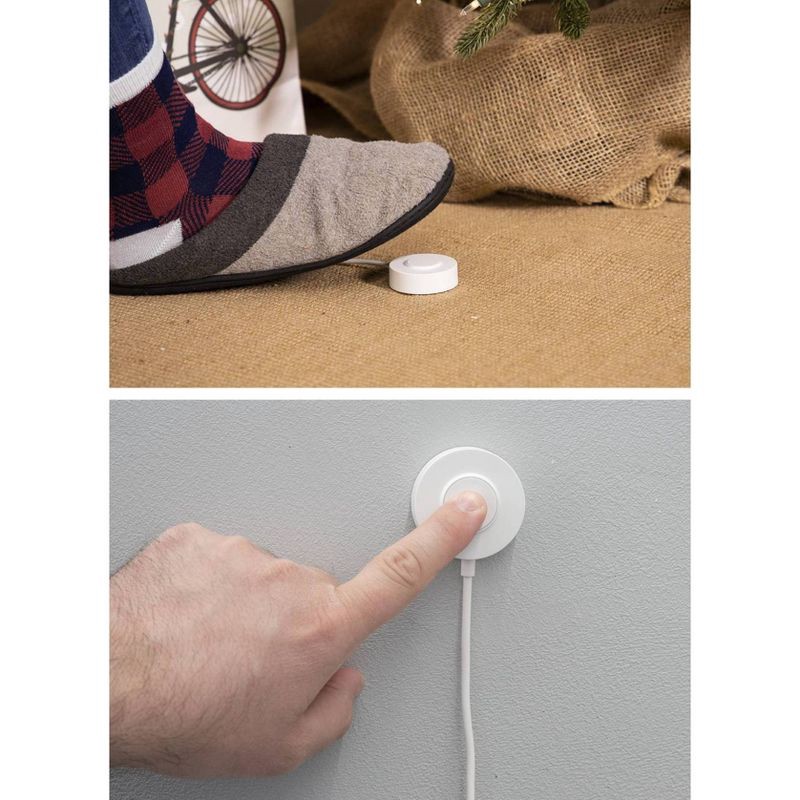 slide 3 of 5, myTouchSmart Digital Dimmable Timer Polarized 2-Outlets Presets On/Off Tether White, 1 ct