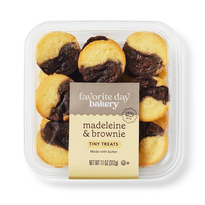 slide 1 of 3, Madeleine Cookies and Brownie Duo - 12ct - Favorite Day™, 12 ct