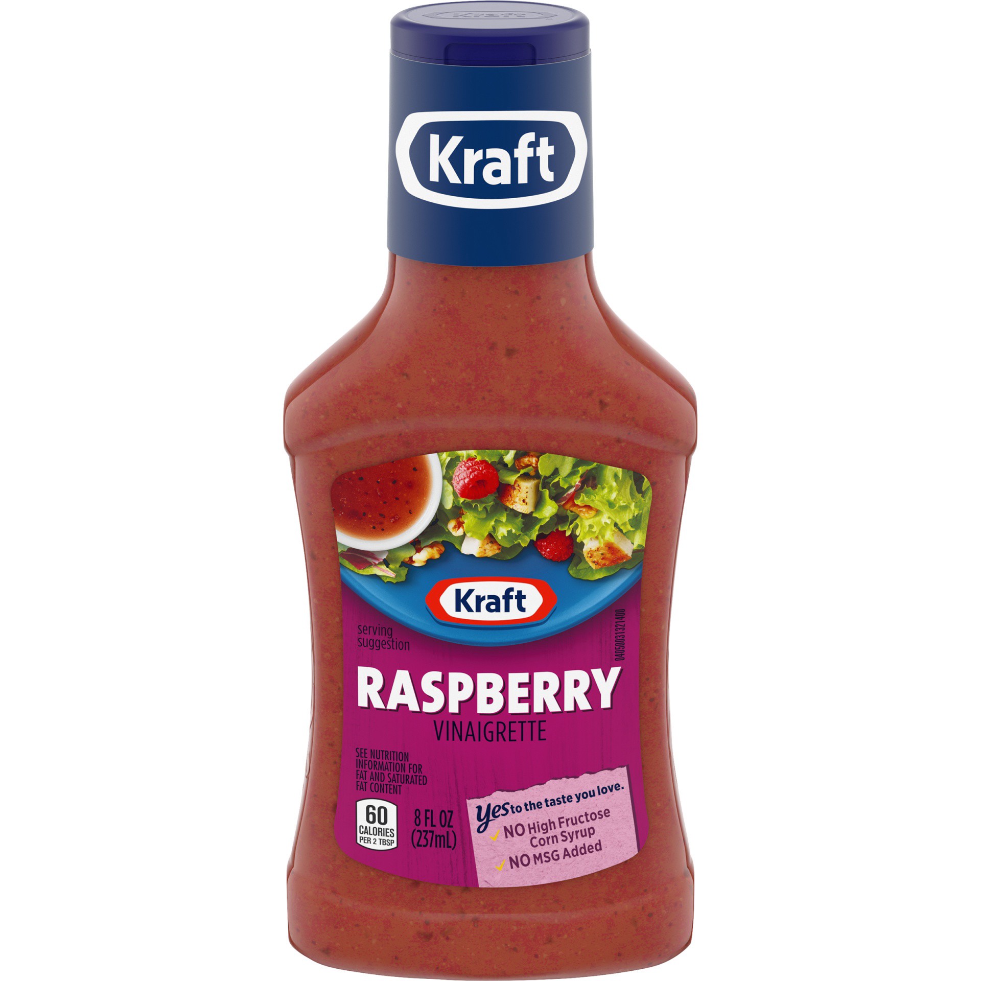 slide 1 of 7, Kraft Raspberry Vinaigrette Salad Dressing, 8 fl oz Bottle, 8 fl oz