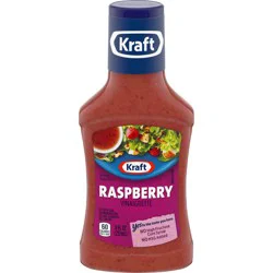 Kraft Raspberry Vinaigrette Salad Dressing, 8 fl oz Bottle