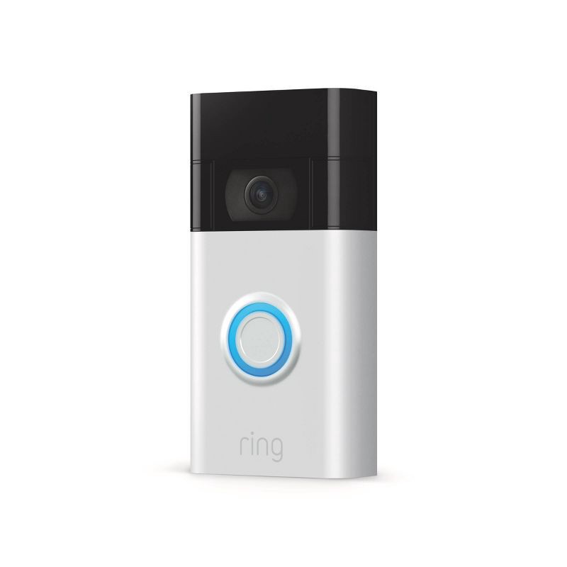 slide 2 of 7, Ring 1080p Wireless Video Doorbell - Satin Nickel, 1 ct