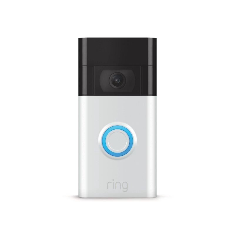 slide 1 of 7, Ring 1080p Wireless Video Doorbell - Satin Nickel, 1 ct