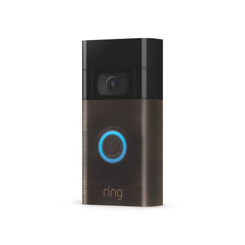 slide 2 of 7, Ring 1080p Wireless Video Doorbell - Venetian Bronze, 1 ct