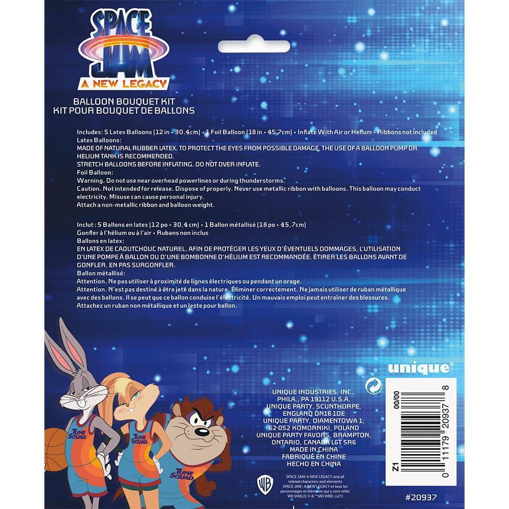 slide 3 of 3, Space Jam Balloons Kit, 6 ct