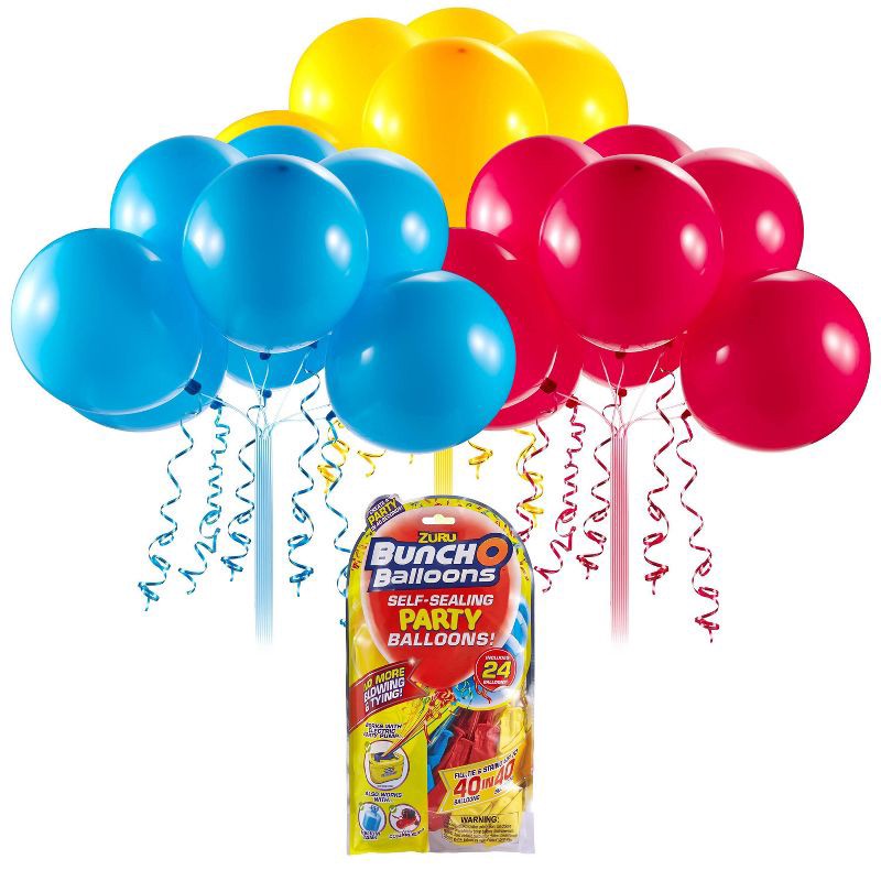 slide 2 of 5, Bunch O Balloons 24 ct Self Sealing Party Balloons Refill Pack by ZURU, 24 ct