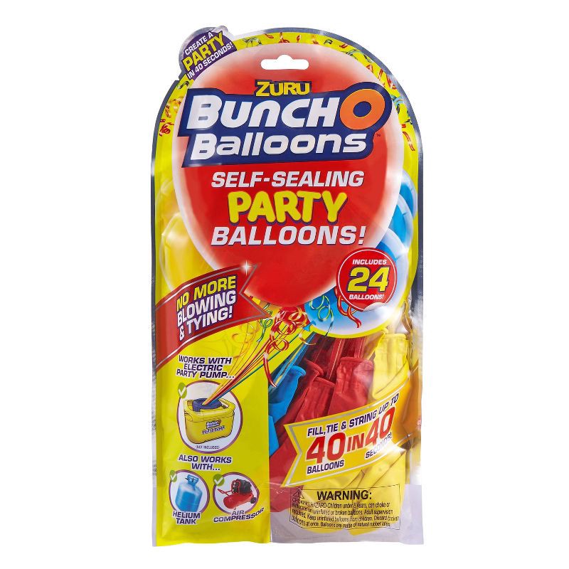 slide 1 of 5, Bunch O Balloons 24 ct Self Sealing Party Balloons Refill Pack by ZURU, 24 ct