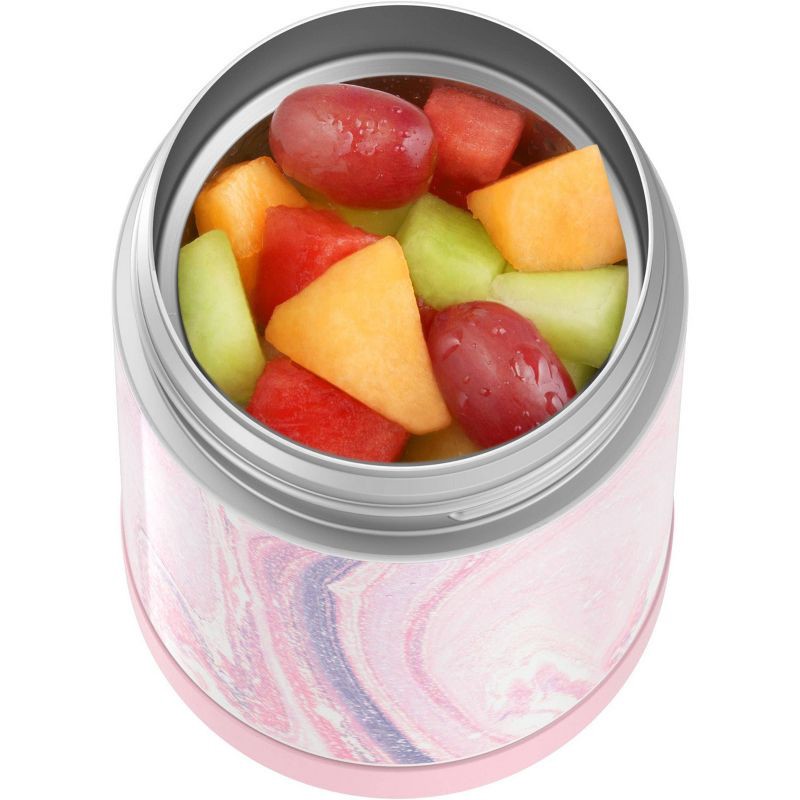 Thermos Hot Cold Container Food Jar with Spoon on Lid 16 oz Metal
