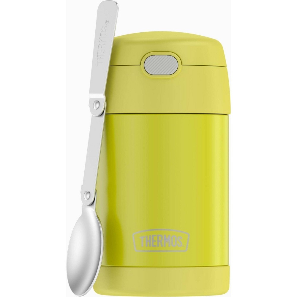 slide 4 of 8, Thermos FUNtainer Food Jar with Spoon - Lemon Yellow, 16 oz