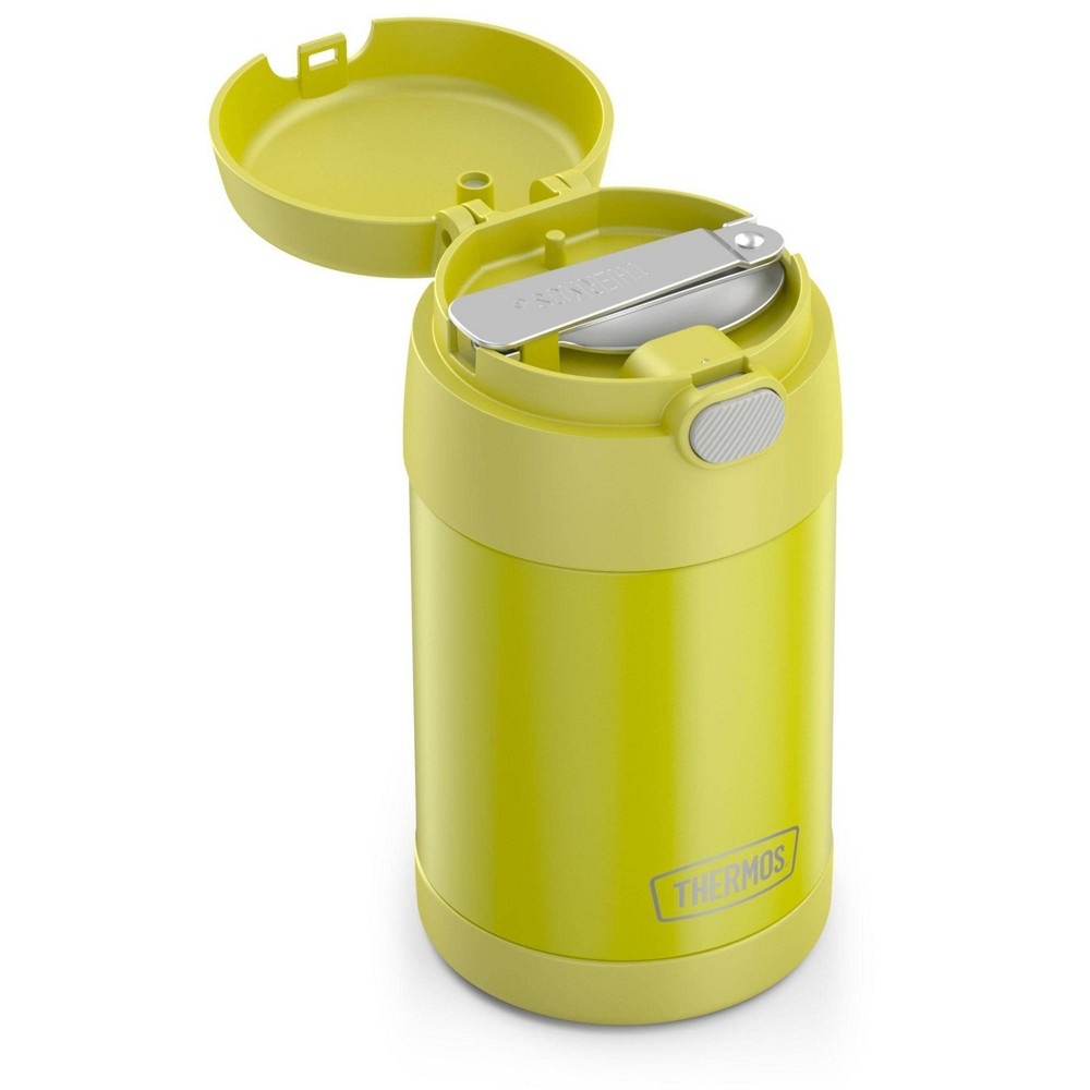 slide 2 of 8, Thermos FUNtainer Food Jar with Spoon - Lemon Yellow, 16 oz