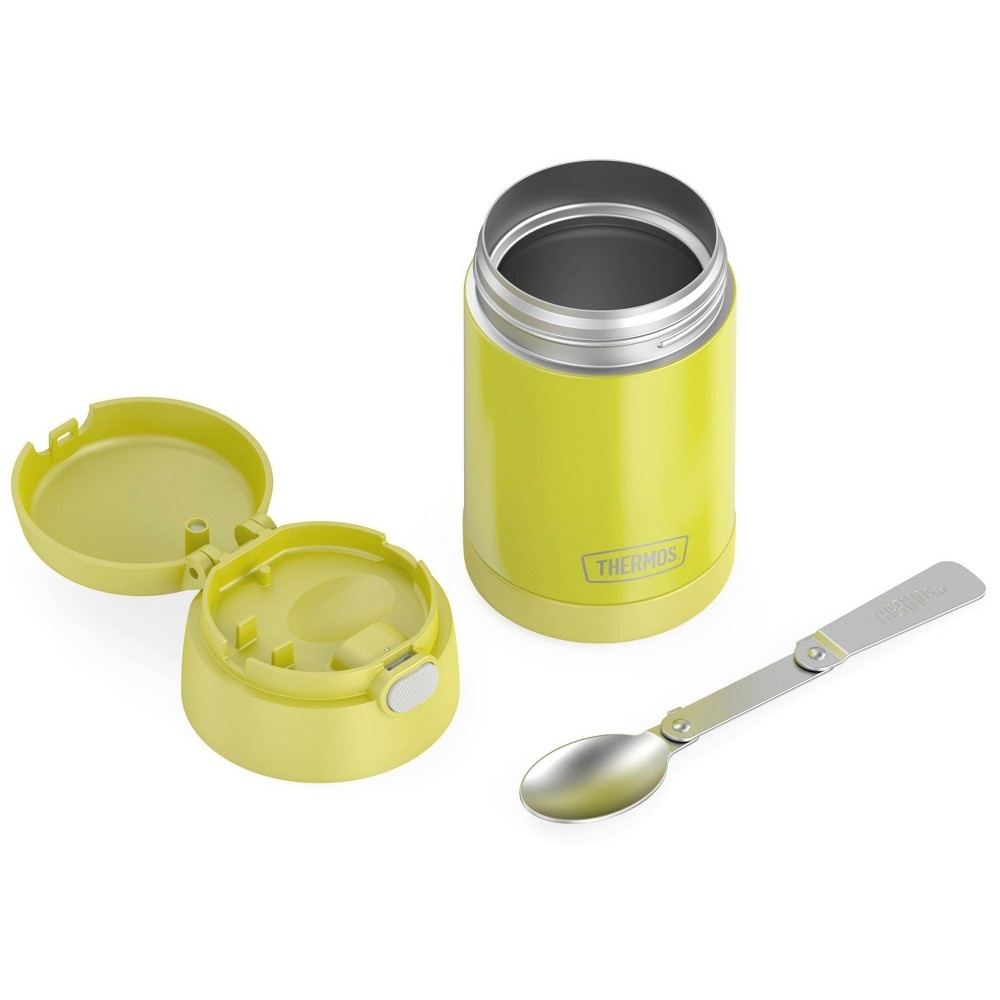 slide 6 of 8, Thermos FUNtainer Food Jar with Spoon - Lemon Yellow, 16 oz