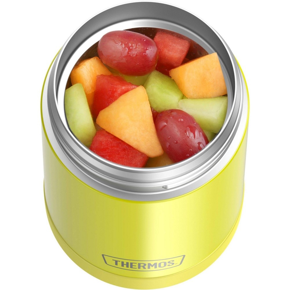 slide 7 of 8, Thermos FUNtainer Food Jar with Spoon - Lemon Yellow, 16 oz