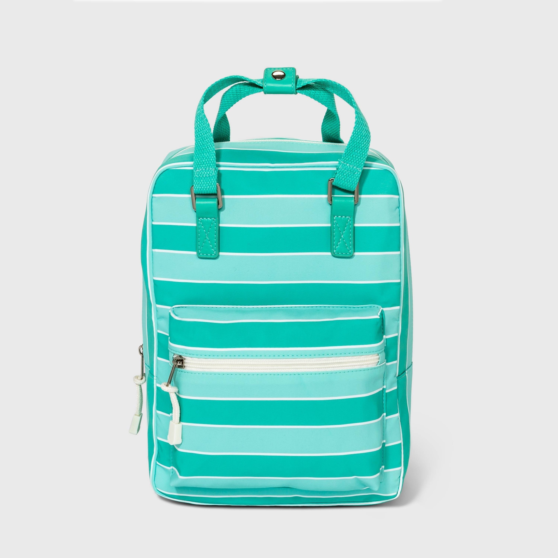 Striped Zip Closure Square Backpack Wild Fable Green 1 ct Shipt