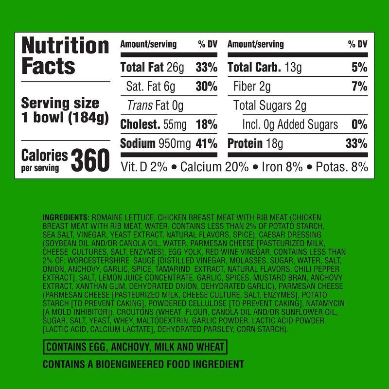 slide 5 of 5, Chicken Caesar Salad Bowl - 6.5oz - Good & Gather™, 6.5 oz