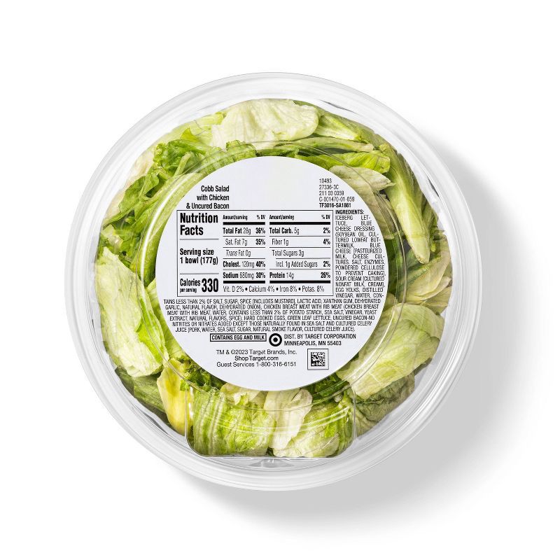 slide 2 of 4, Cobb Salad Bowl - 6.25oz - Good & Gather™, 6.25 oz