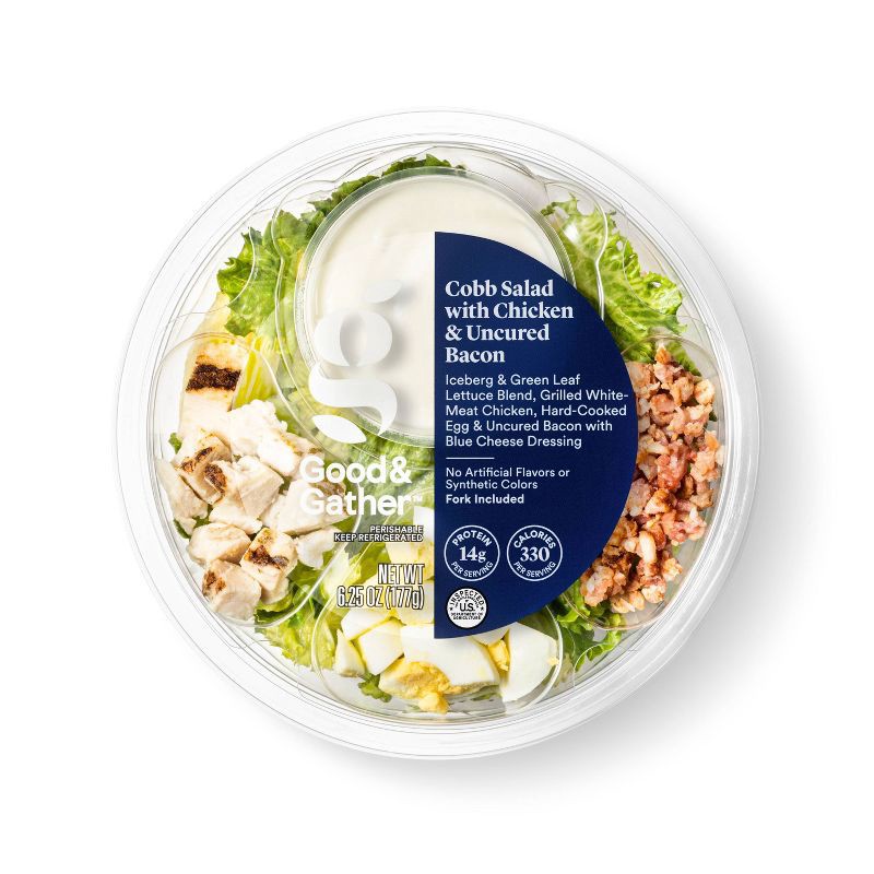 slide 1 of 4, Cobb Salad Bowl - 6.25oz - Good & Gather™, 6.25 oz