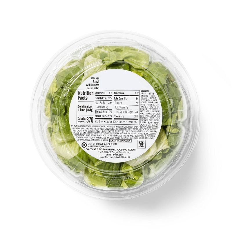 slide 2 of 5, Chicken Ranch with Uncured Bacon Salad Bowl - 5.8oz - Good & Gather™, 5.8 oz