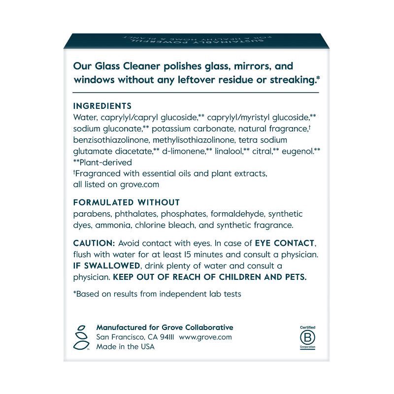 slide 2 of 8, Grove Co. Orange & Rosemary Glass Cleaner Concentrates - 2ct, 2 ct