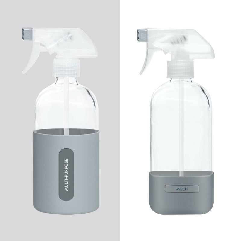 slide 8 of 10, Grove Co. Reusable Cleaning Glass Spray Bottle - Polished Gray, 1 ct