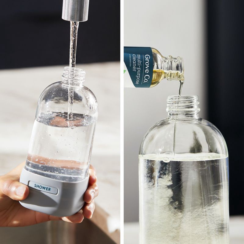 slide 9 of 10, Grove Co. Reusable Cleaning Glass Spray Bottle - Polished Gray, 1 ct