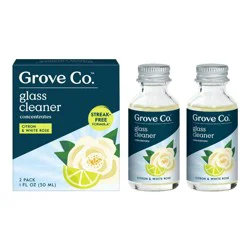 Grove Co. Citron & White Rose Glass Cleaner Concentrates - 2ct
