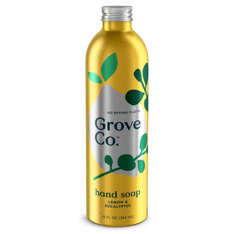 slide 1 of 6, Grove Co. Hydrating Hand Soap - Lemon & Eucalyptus - 13 fl oz, 13 fl oz
