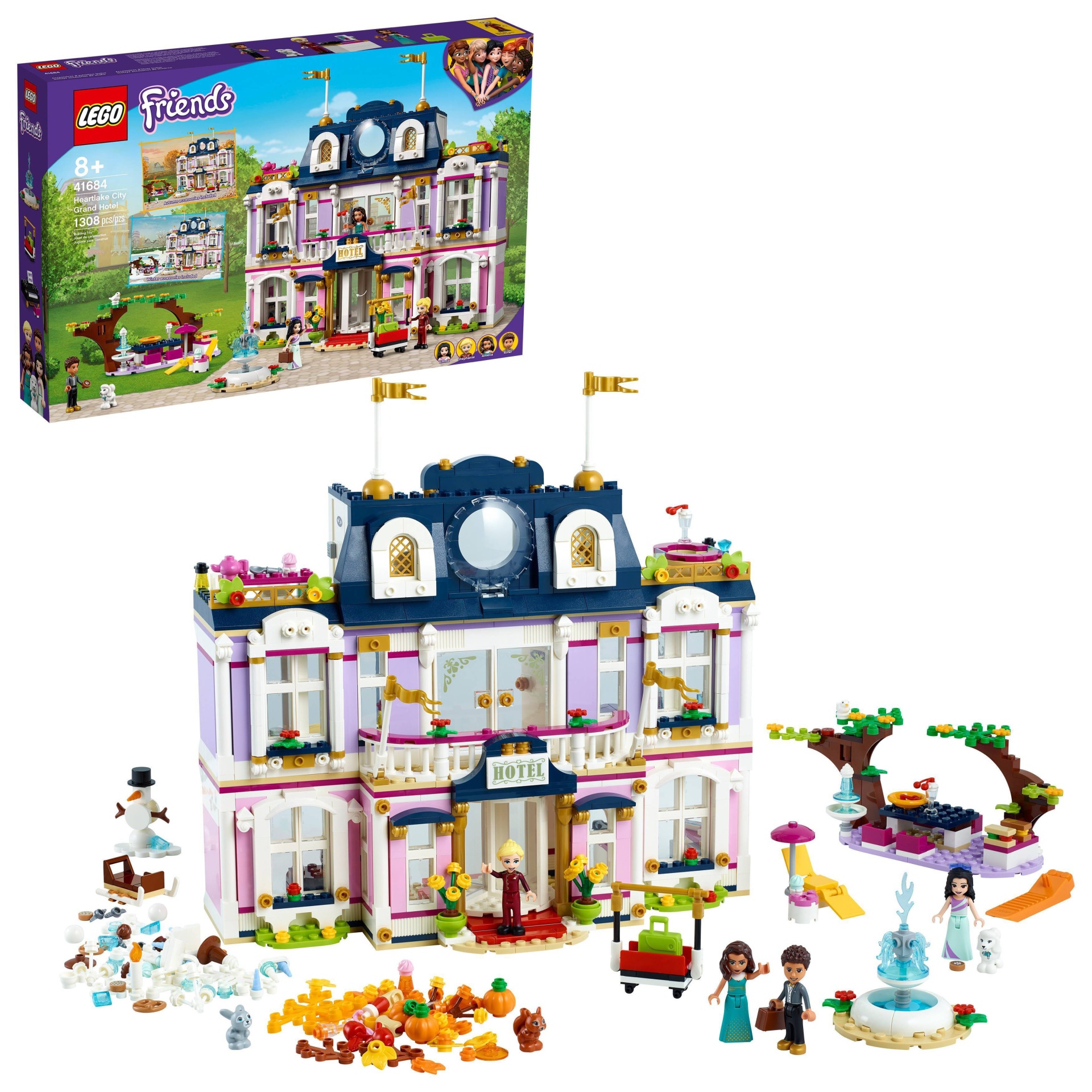 slide 1 of 6, LEGO Friends Heartlake City Grand Hotel 41684 Building Kit, 1 ct