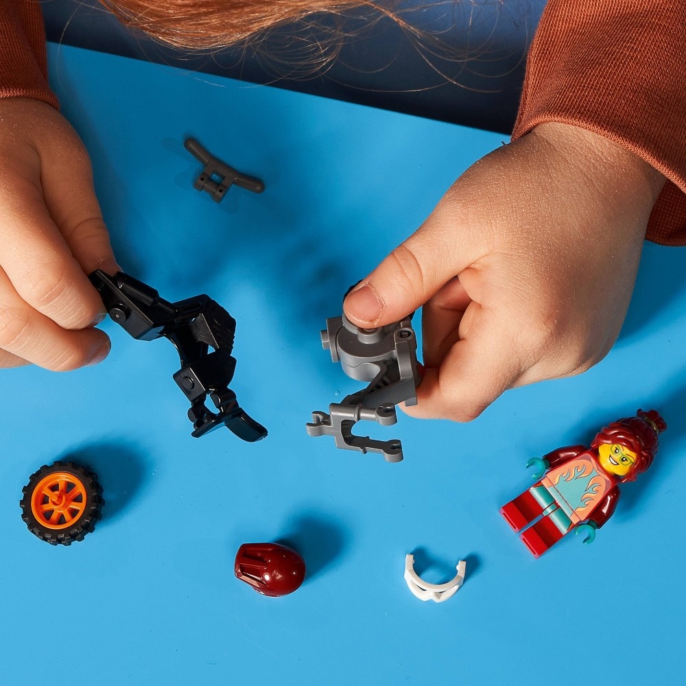 slide 3 of 5, LEGO City Fire Stunt Bike 60311, 1 ct