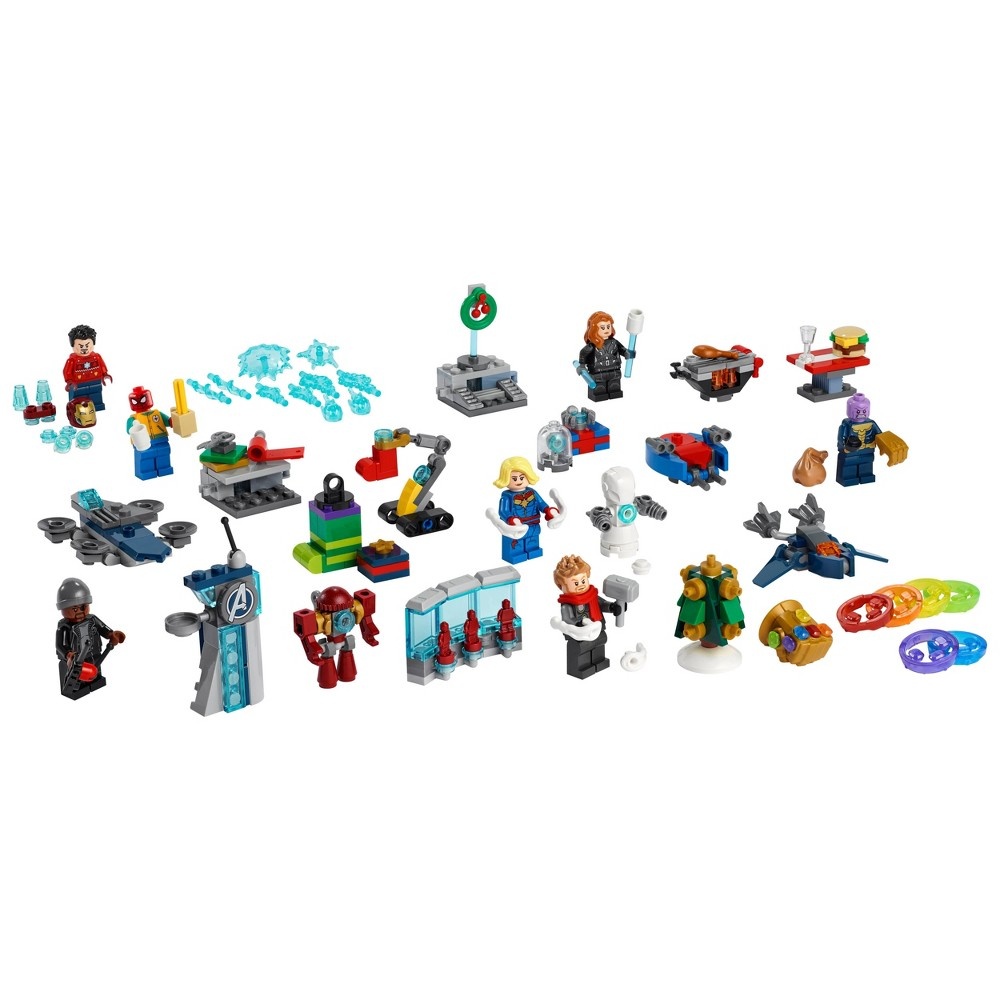 slide 2 of 5, LEGO Marvel The Avengers Advent Calendar 76196 Building Toy, 1 ct