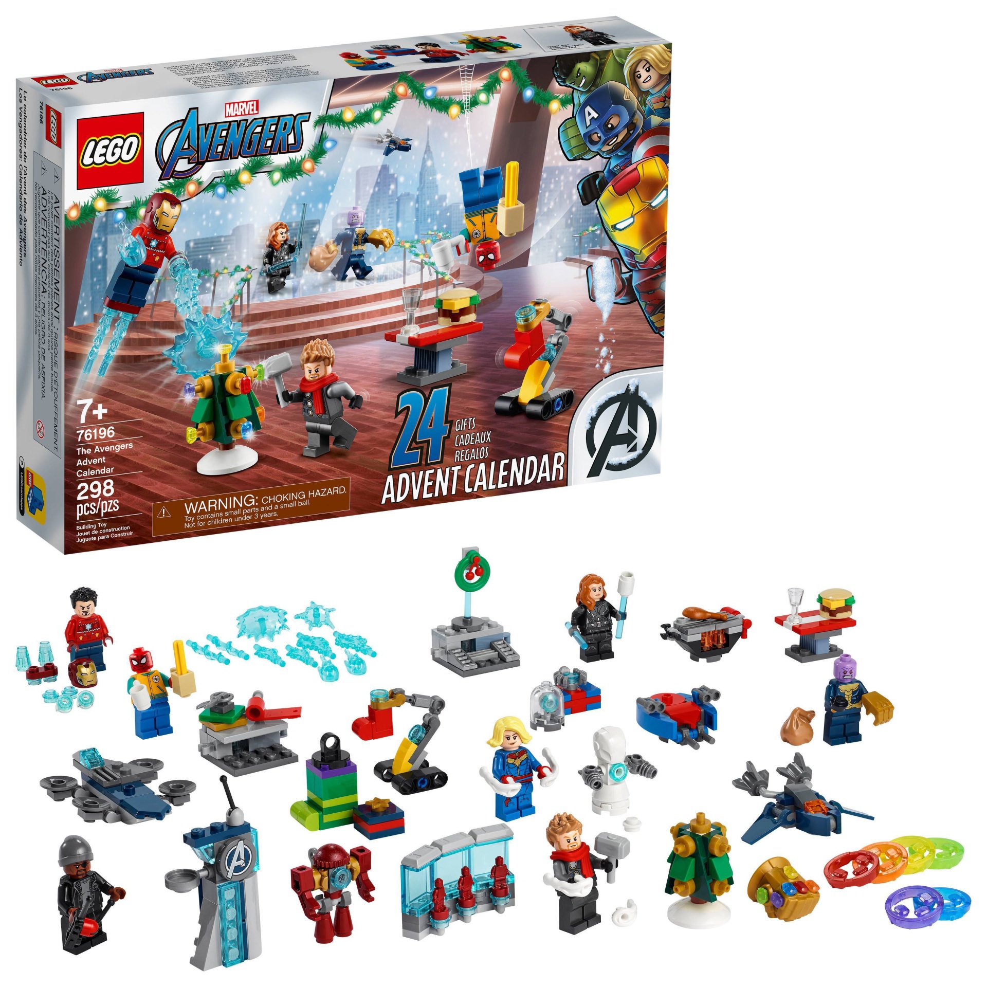 slide 1 of 5, LEGO Marvel The Avengers Advent Calendar 76196 Building Toy, 1 ct