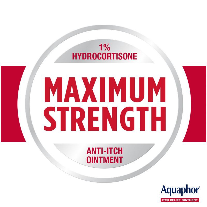 slide 4 of 10, Aquaphor 1% Hydrocortisone Itch Relief Ointment - 1oz, 1 oz